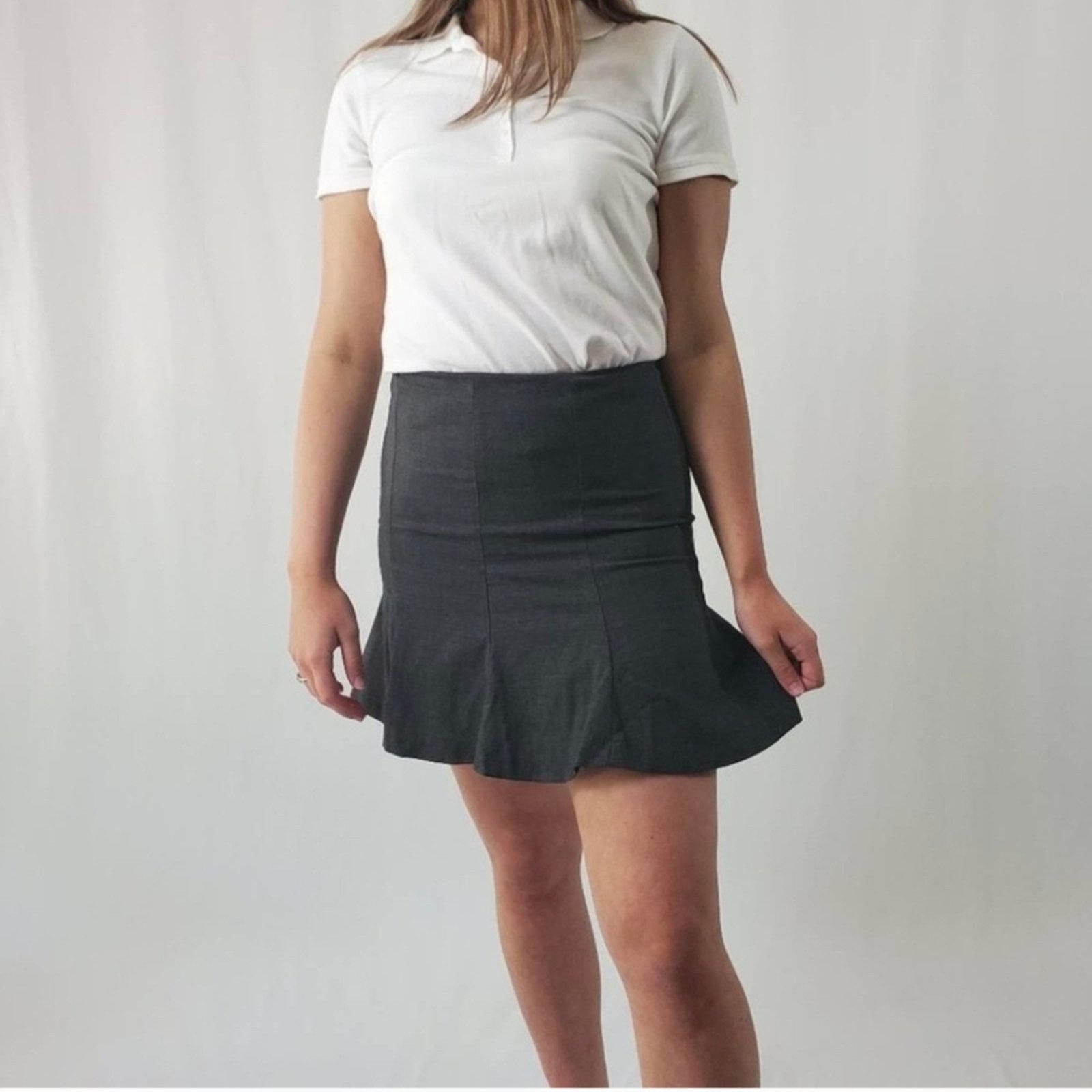 Express Express Black Skater Skirt Size 26" / US 2 / IT 38 - 4 Thumbnail