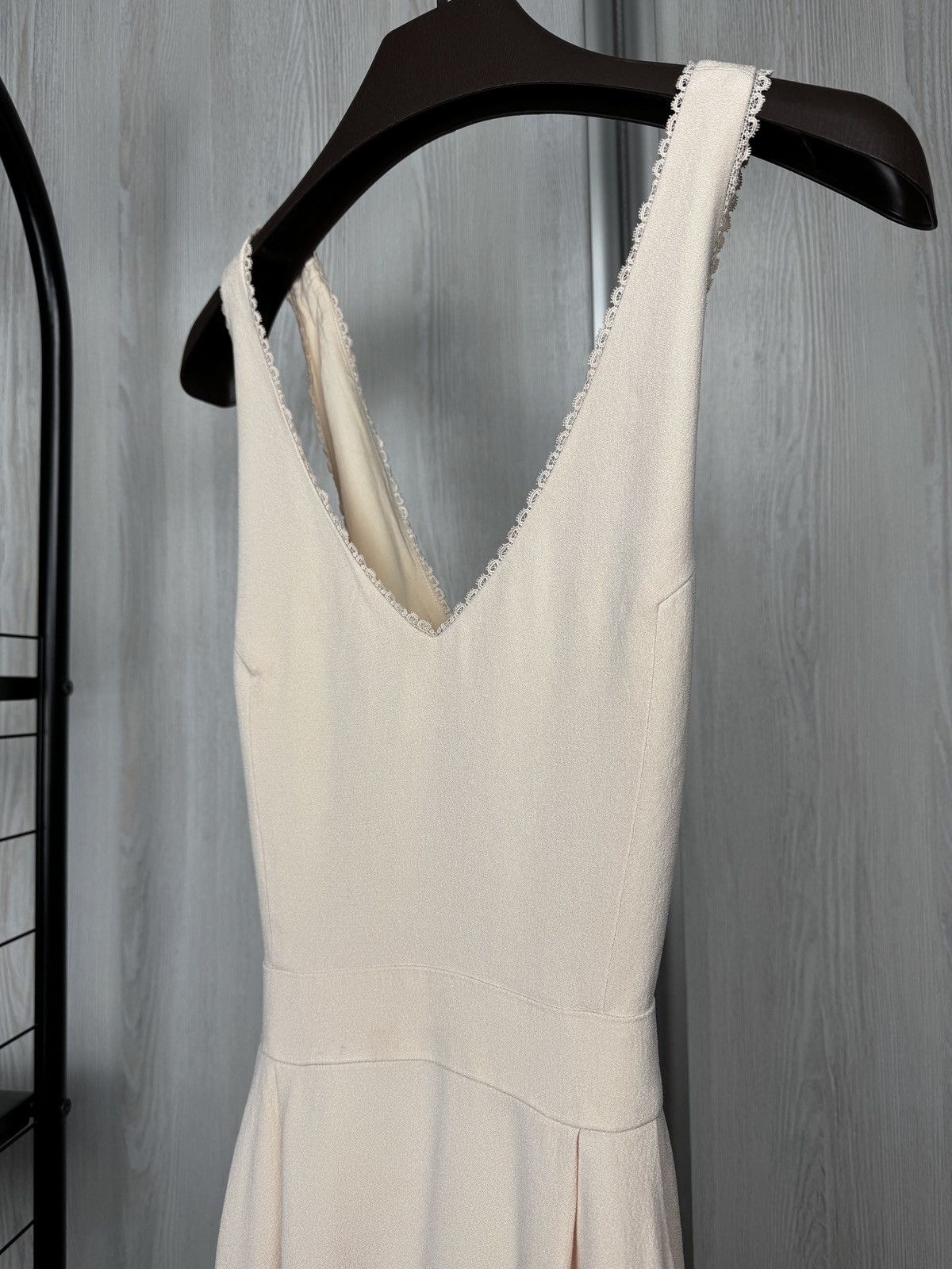 Sezane Sezane Beige Rose Viscose blend mini dress size 38 Size S / US 4 / IT 40 - 6 Thumbnail