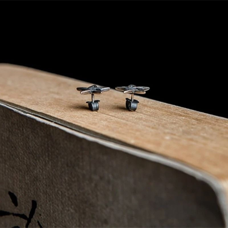 Jewelry Star Stud Earrings 925 Sterling Silver Ear Jewelry Gift Size ONE SIZE - 3 Thumbnail