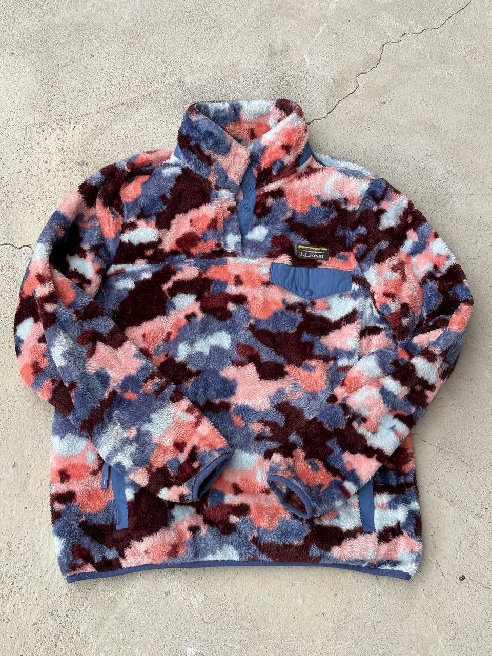 L.L. Bean × Vintage Rare Vintage L.L. Bean Camo Fleece Sherpa Jacket Size US M / EU 48-50 / 2 - 1 Thumbnail