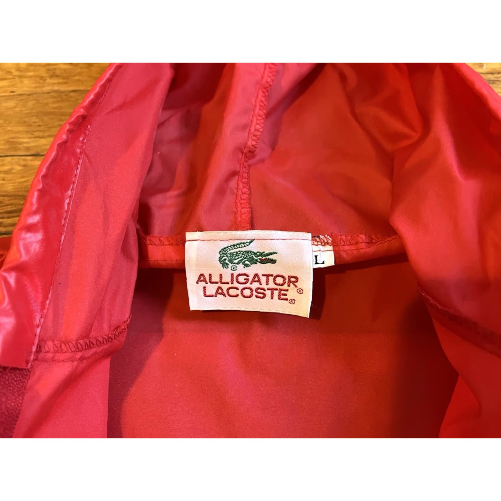 Lacoste VINTAGE Lacoste Rain Windbreaker Poncho Jacket Red Mens Large N/A Size US L / EU 52-54 / 3 - 7 Thumbnail
