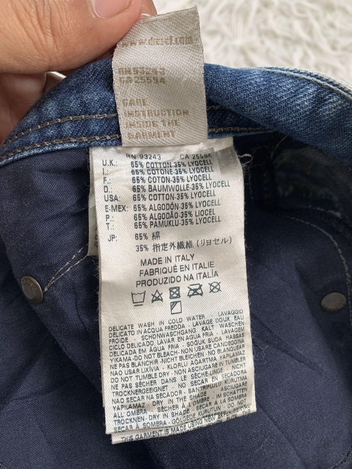 Diesel Distress Diesel Blue Eyecons 2014/1 Edition Denim Pant Size US 35 - 24 Thumbnail