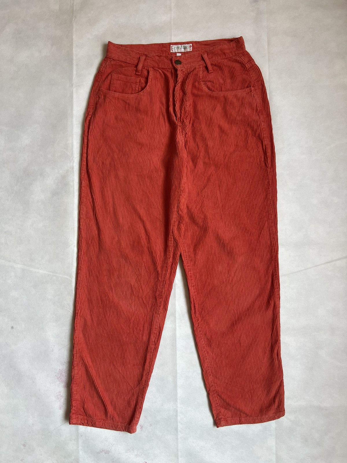 Georges Marciano Guess by Georges Marciano Orange Corduroy Statement Pants Size US 28 / EU 44 - 1 Thumbnail