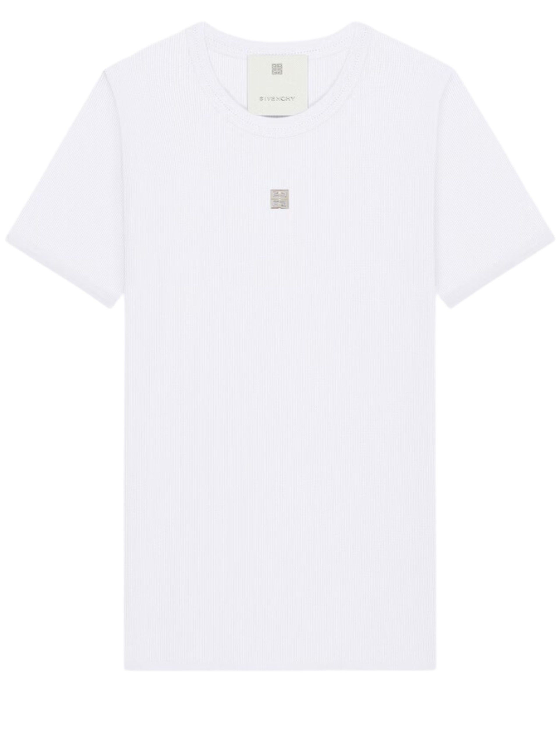 Givenchy o1w1db10325 Ringer T-Shirt in White Size M / US 6-8 / IT 42-44 - 1 Thumbnail
