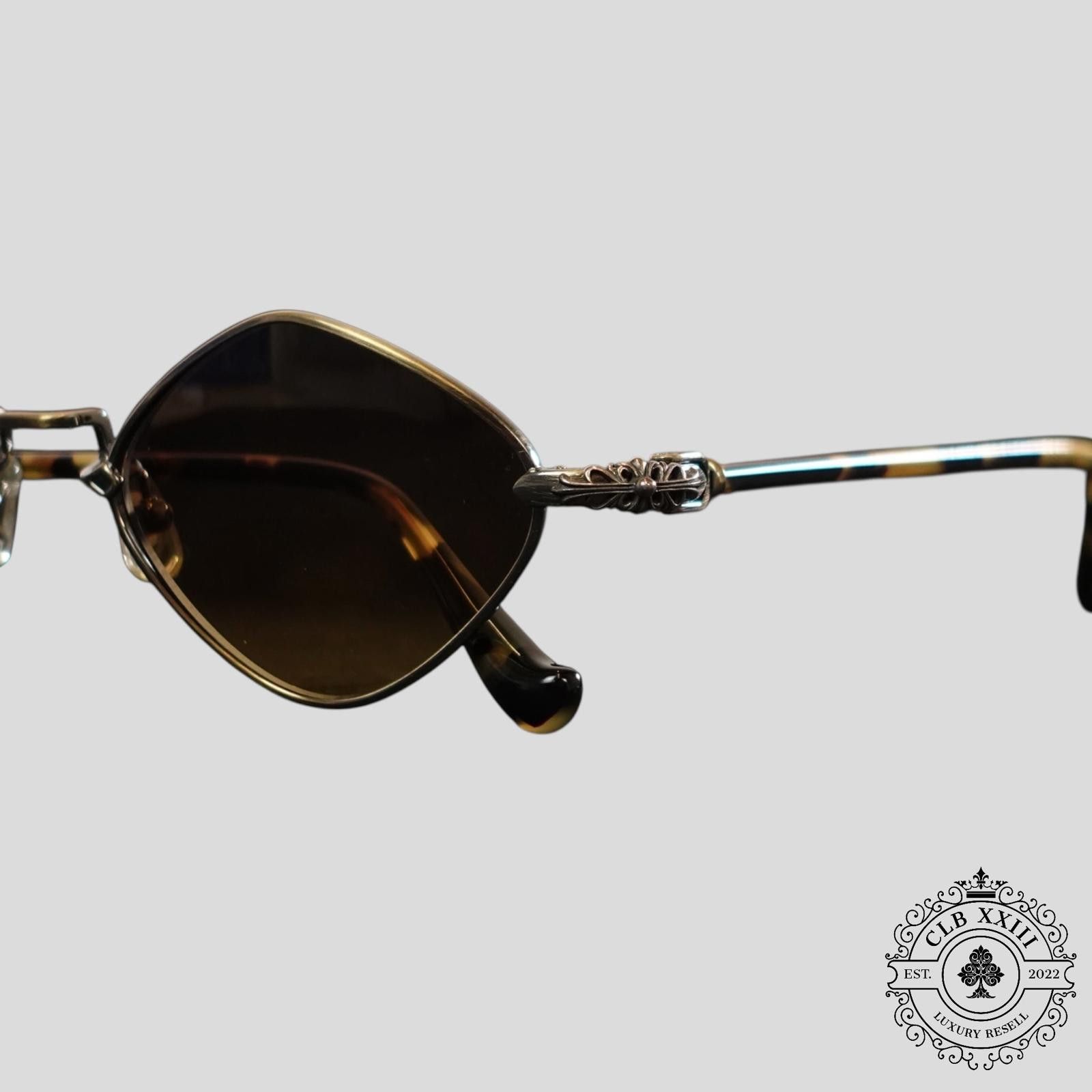 Chrome Hearts Chrome Hearts Diamond Dog Sunglasses in Tortoise Size ONE SIZE - 2 Thumbnail