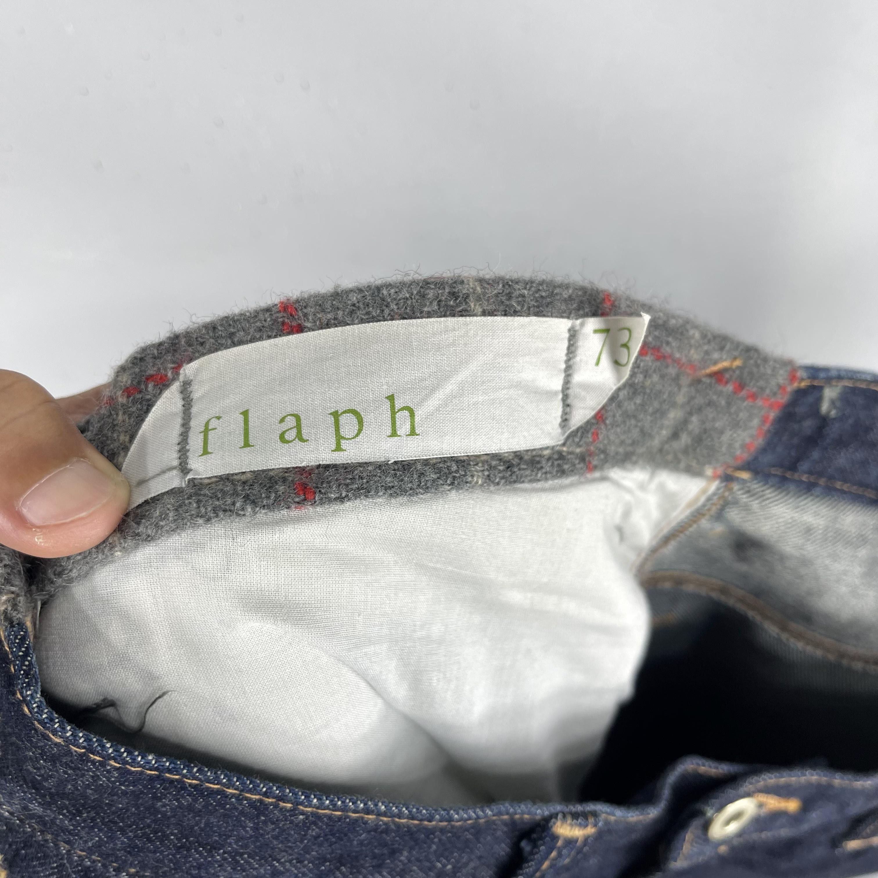 Japanese Brand Vintage Flaph Japanese Denim Reconstruct Selvedge Jeans Size US 33 - 8 Thumbnail