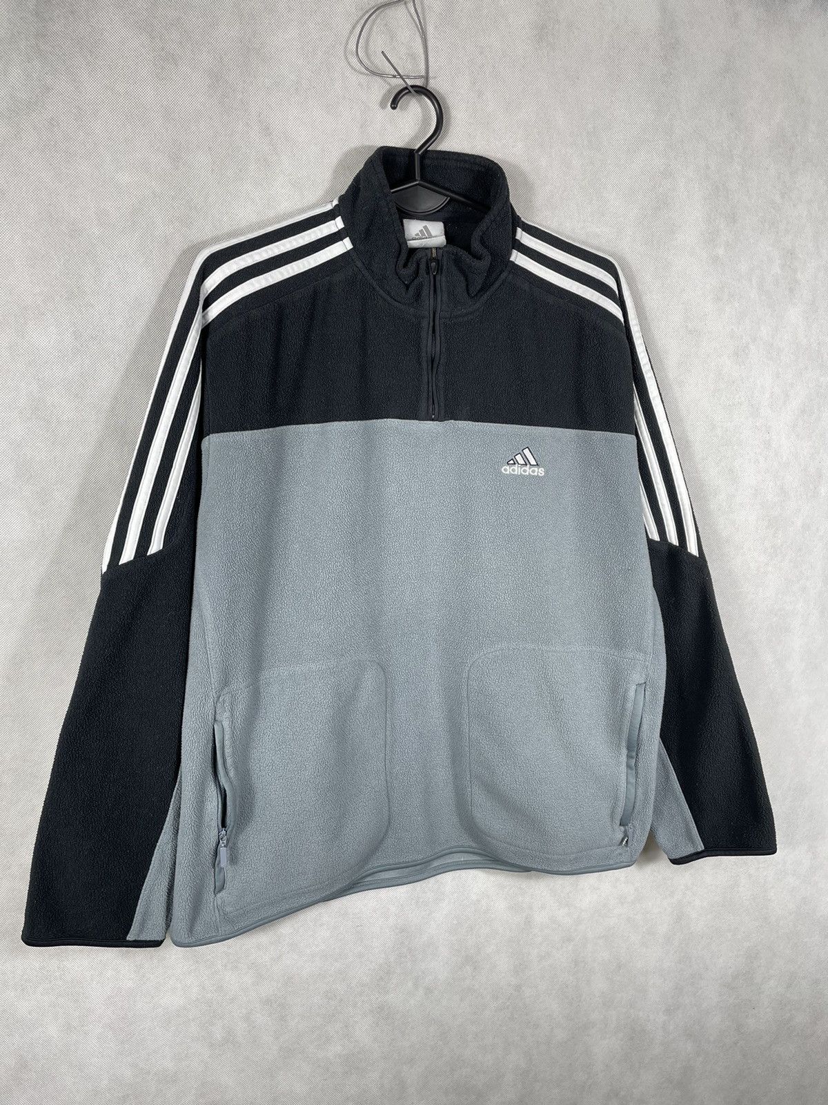 Other Vintage Adidas Fleece Half 1/3 Zip Sweater Y2K 90s USA Size US S / EU 44-46 / 1 - 3 Thumbnail