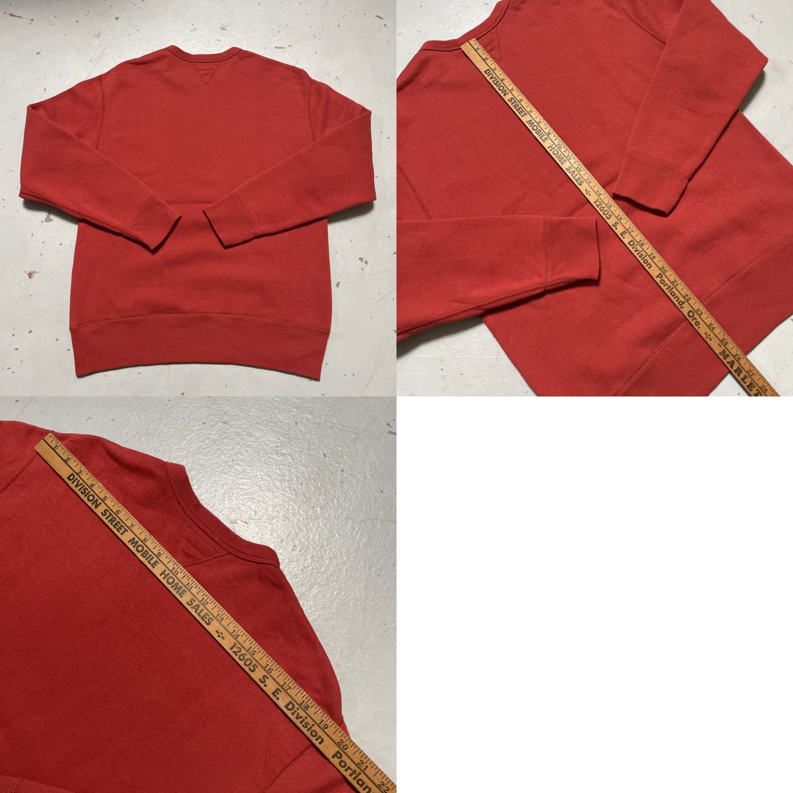 Vintage The Real McCoy's Sweatshirt College Style Cotton Military Pullover Unisex Adults XL Burnt Red Size US XL / EU 56 / 4 - 8 Thumbnail