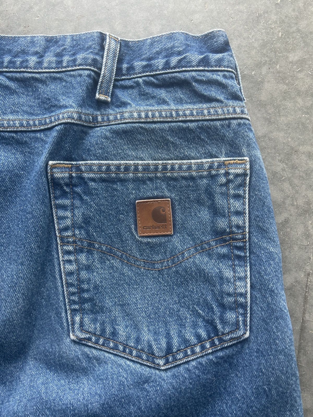 Carhartt × Vintage Vintage Y2K Carhartt Denim Jeans Size US 37 - 5 Thumbnail