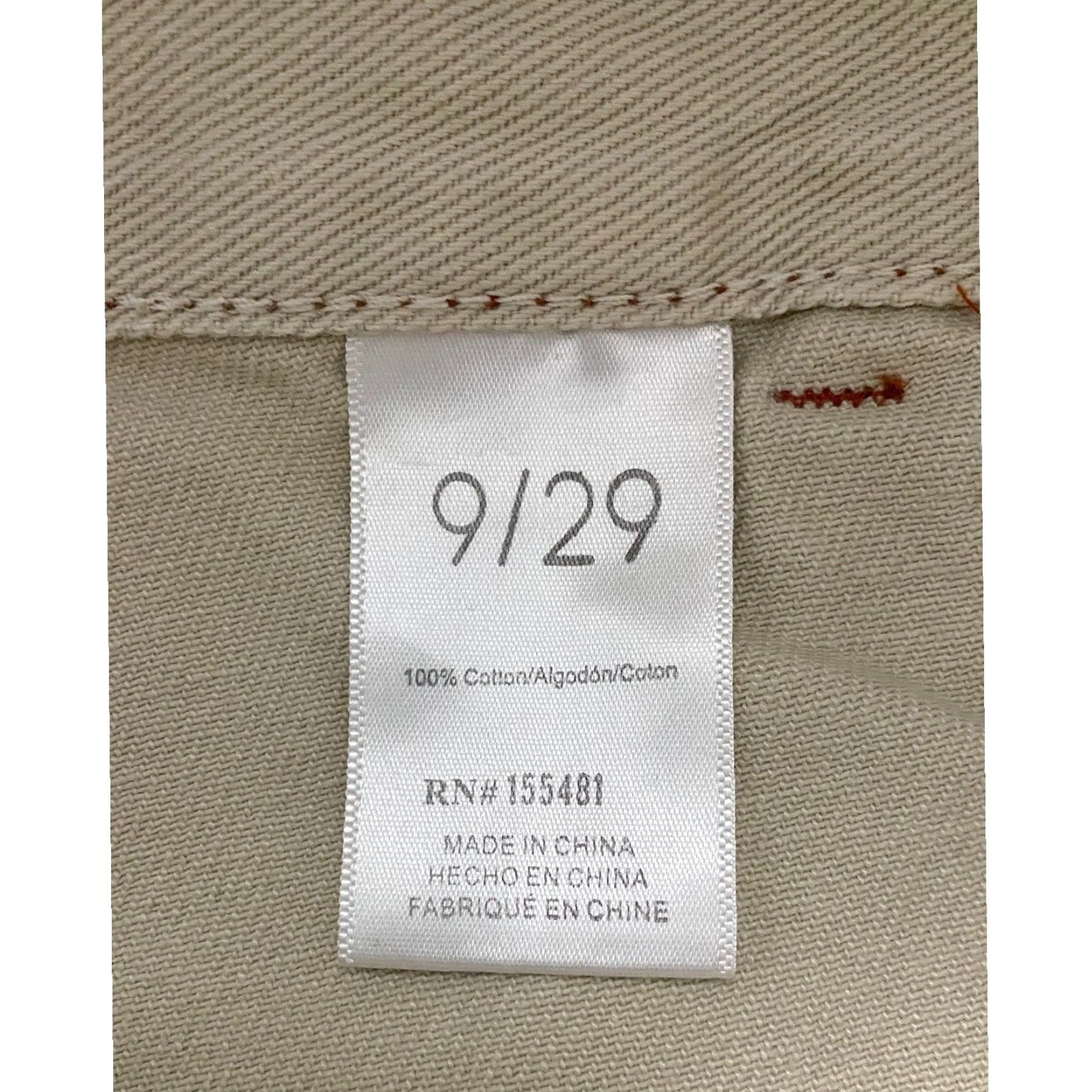 Vintage Simple Society Jeans Women's Carpenter Beige High Rise Relaxed Straight 9 Jeans Women Summer Fall Spring Winter 5-Pocket Cargo Pocket Mens? Size 30" / US 8 / IT 44 - 4 Thumbnail