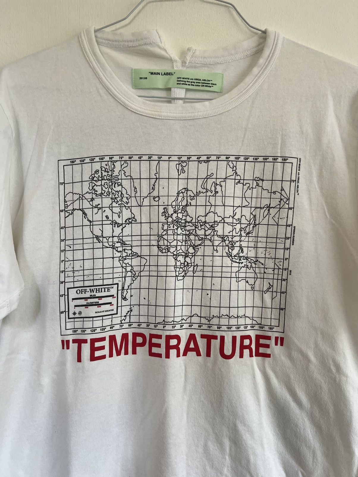 Off-White × Virgil Abloh Off white temperature Map TEE Size US M / EU 48-50 / 2 - 5 Thumbnail