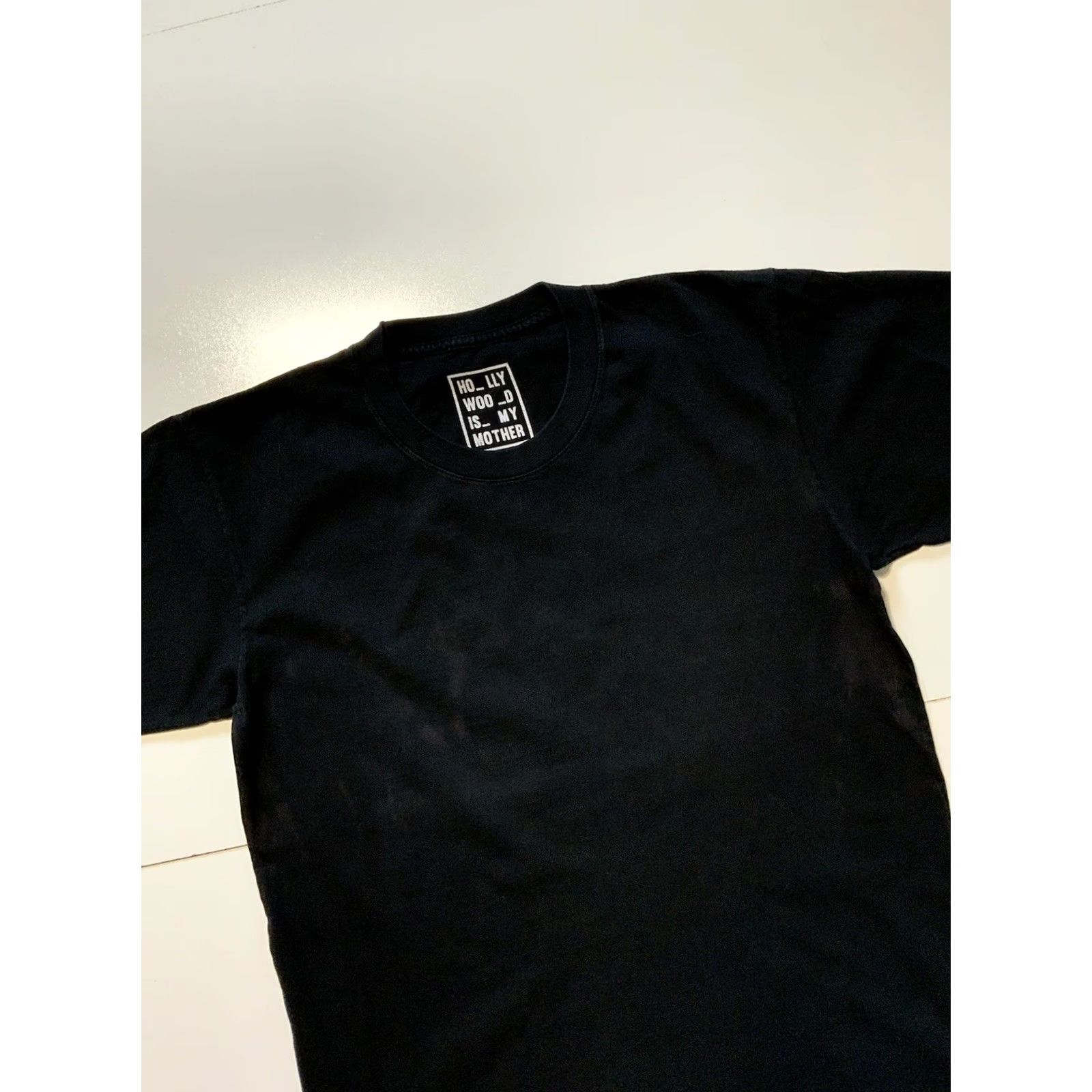 MOTHER Hollywood Is My Mother World Puzzle Lauren Baker Black Crewneck T-Shirt Sz. S Men Crew Neck Short Sleeve Black Shirt Size US S / EU 44-46 / 1 - 3 Thumbnail