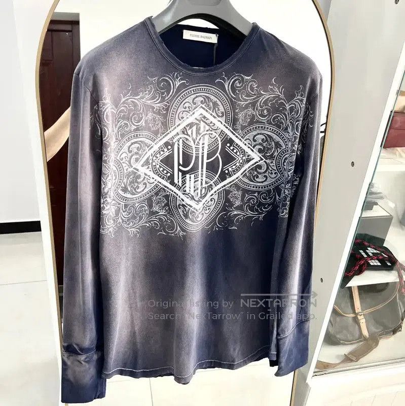 Balmain Balmain Colorful Print Long Sleeve T-Shirt . Size US S / EU 44-46 / 1 - 2 Thumbnail