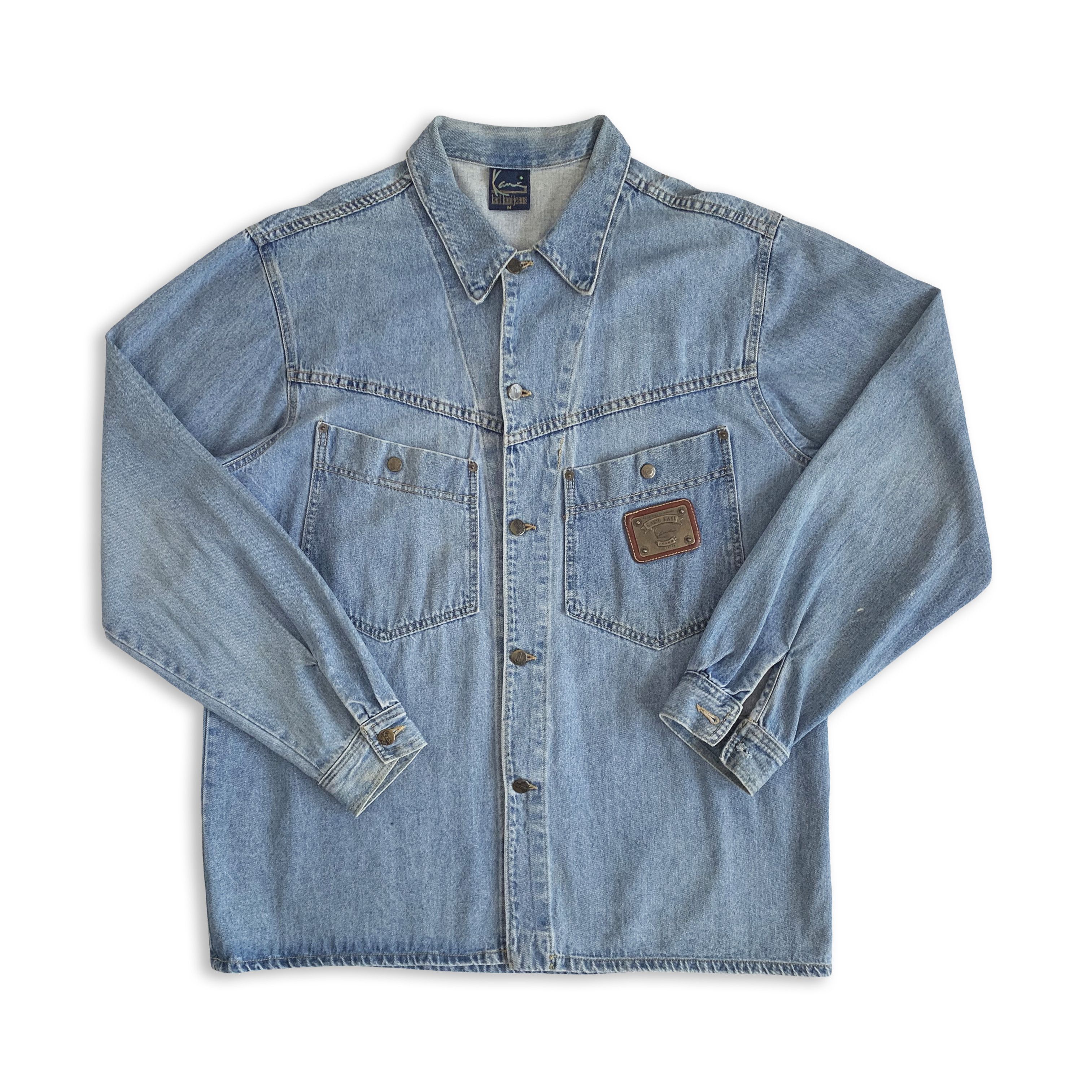 Vintage 90s KARL KANI Jacket Jeans Denim 2pac Tupac Hip Hop