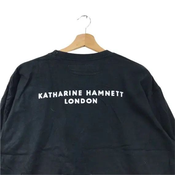 Katharine Hamnett London Vtg KATHARINE HAMNETT LONDON Logo Sweatshirt Sweater Size L / US 10 / IT 46 - 3 Thumbnail