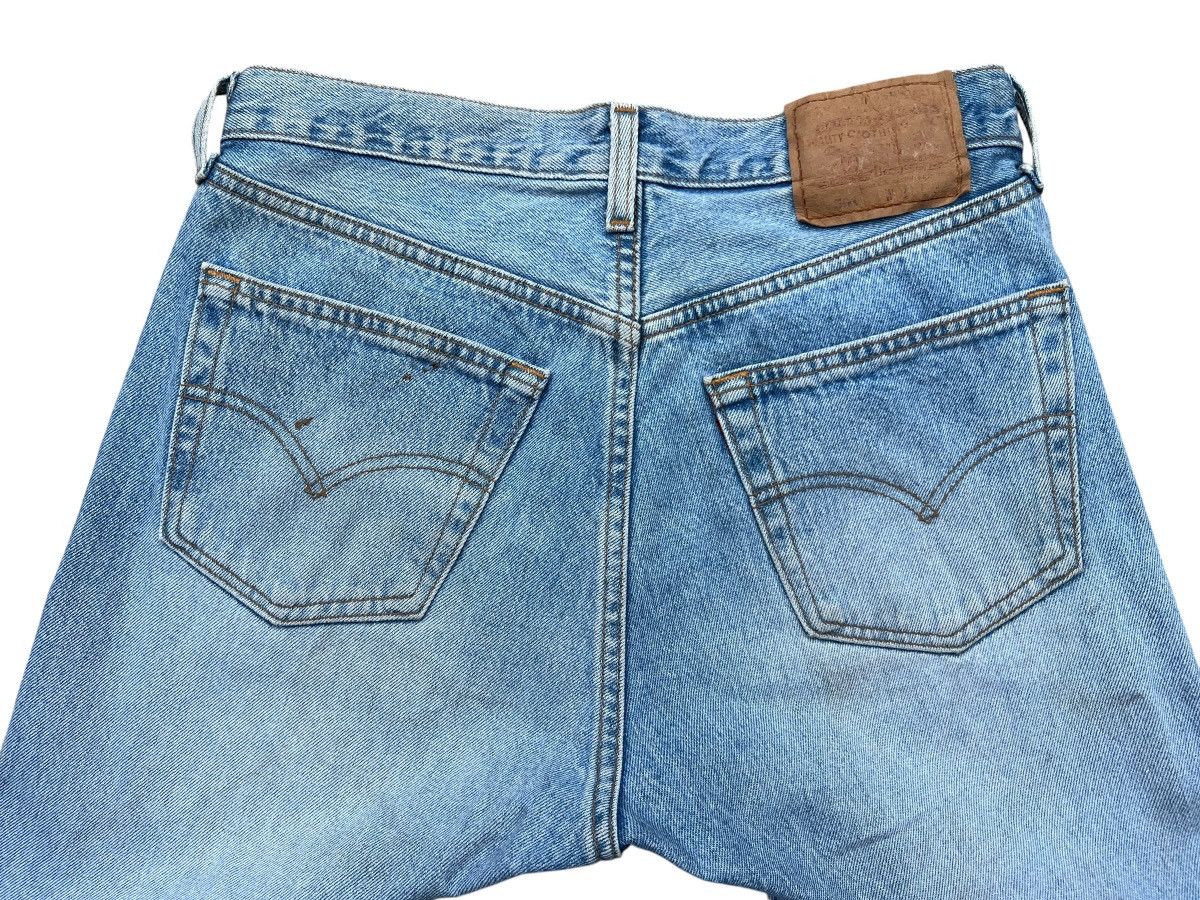 Levi's Vintage 90s Levis 501 USA Distressed Denim Jeans 31x31 Size 31" - 7 Thumbnail