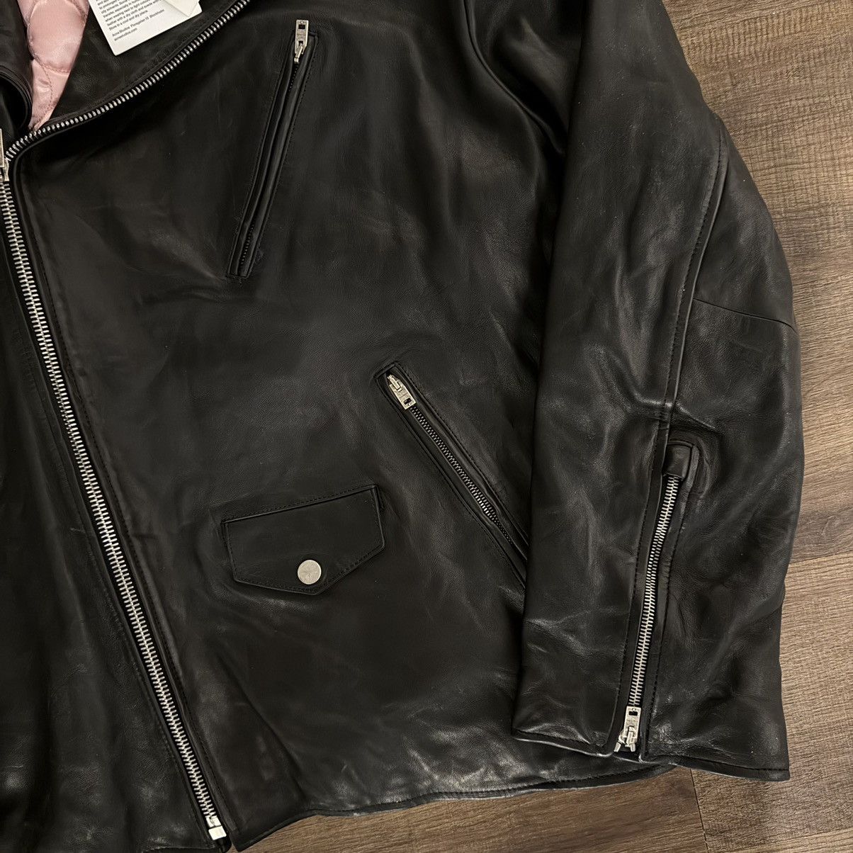 Acne Studios Acne Studios Distressed Leather Jacket Black Size US M / EU 48-50 / 2 - 5 Thumbnail