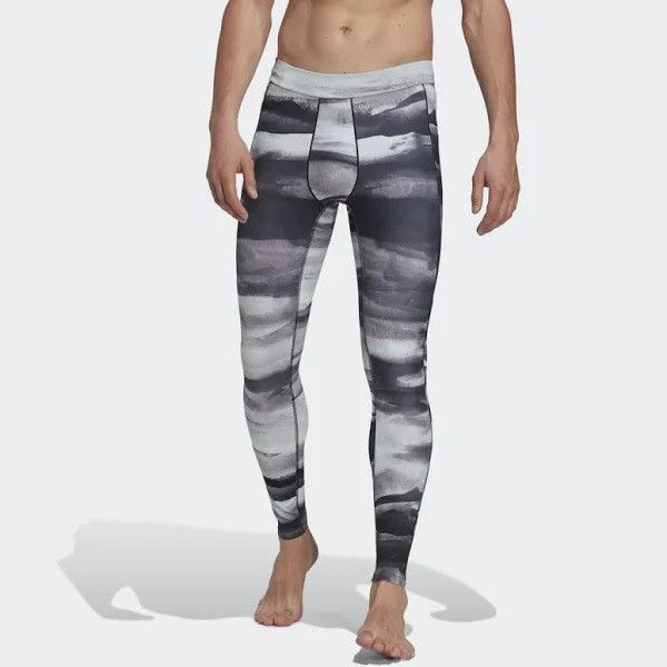 Adidas NWT ADIDAS All-Over Print MEN'S Yoga COMPRESSION PANTS Sz M Size US 32 / EU 48 - 11 Thumbnail