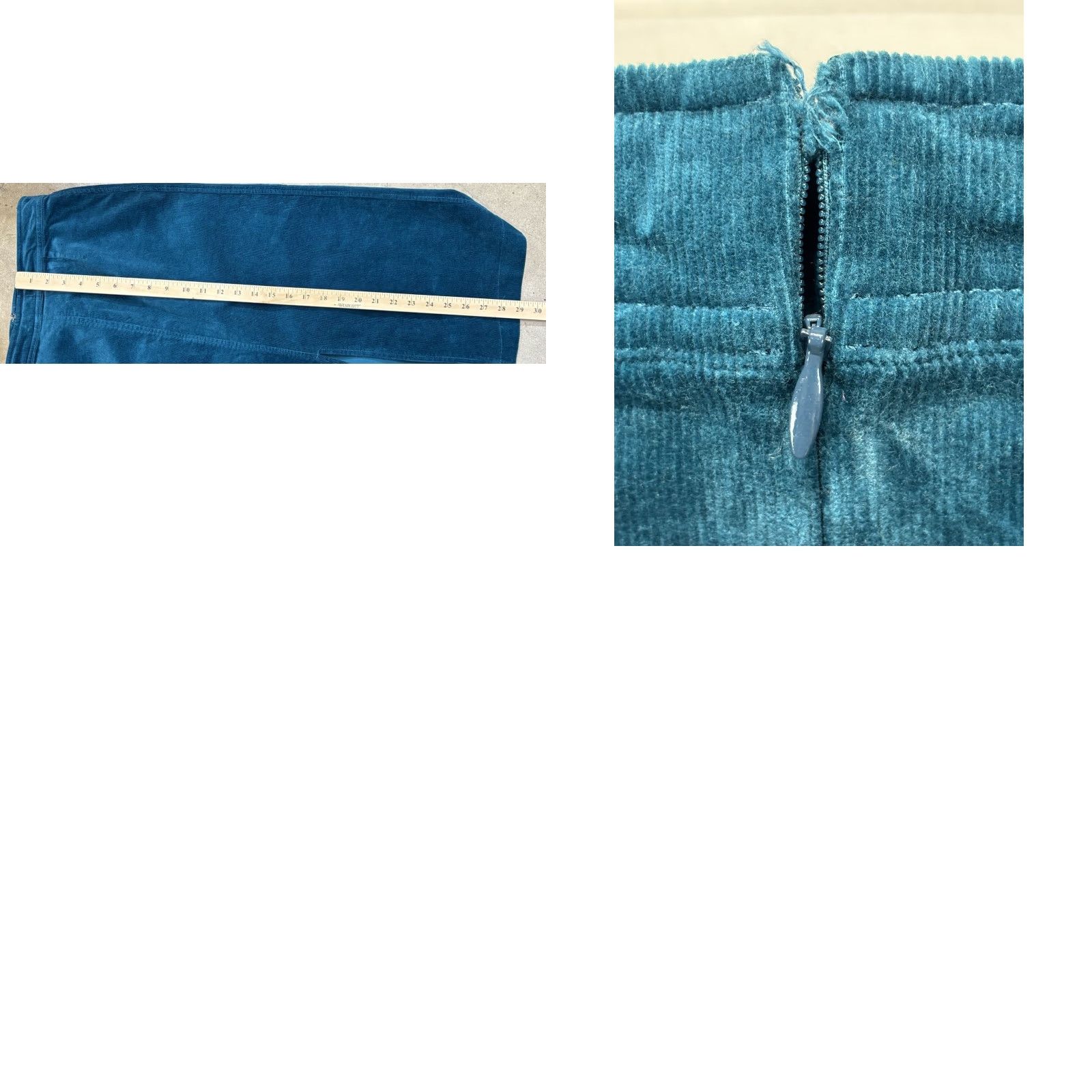 Vintage VINTAGE Chadwick's Corduroy Midi Skirt Women 4 Blue 90s Slit Pencil Womens Size 27" / US 4 / IT 40 - 8 Thumbnail