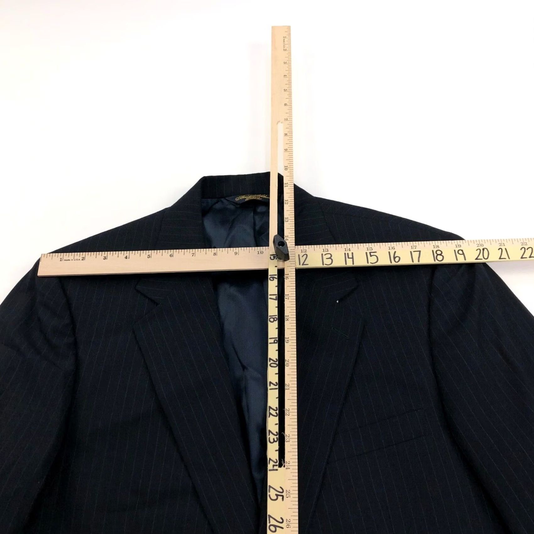 Brooks Brothers Brooks Brothers Suit Jacket Navy Blue 100% Wool Two-Button Big & Tall 46L Men's Regular Coat/Vestless? Size US S / EU 44-46 / 1 - 7 Thumbnail
