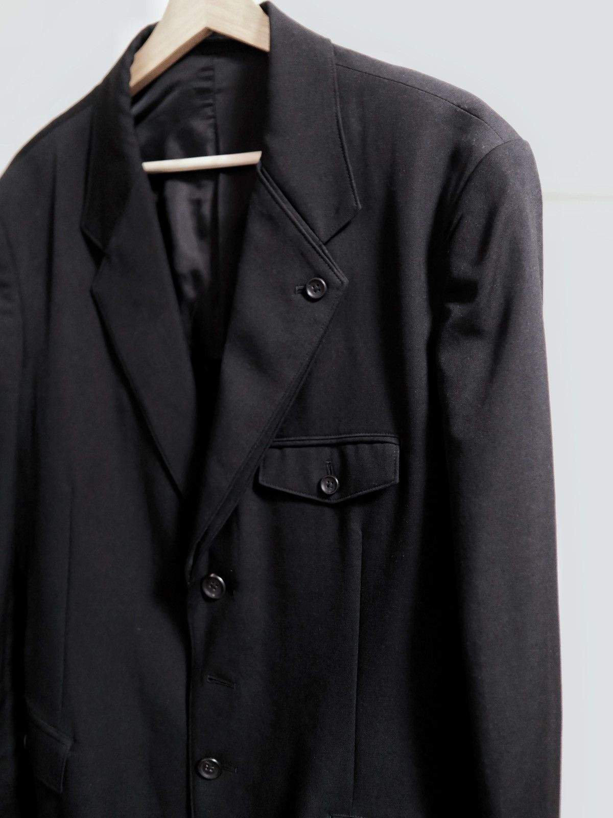 Yohji Yamamoto Yohji Yamamoto Pour Homme Double Lapel Jacket Size 44R - 2 Thumbnail