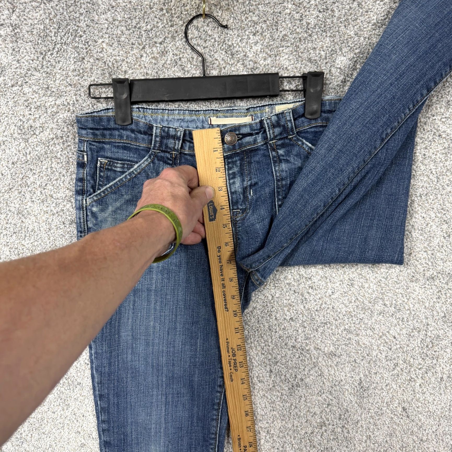 Gap Gap Jeans Womens Bootcut Denim 4 30x29.5 Blue Dark Indigo Stretch Pockets 5-Pocket Low Rise Regular Inseam 29.5 Vintage No (YG) Size 27" / US 4 / IT 40 - 5 Thumbnail