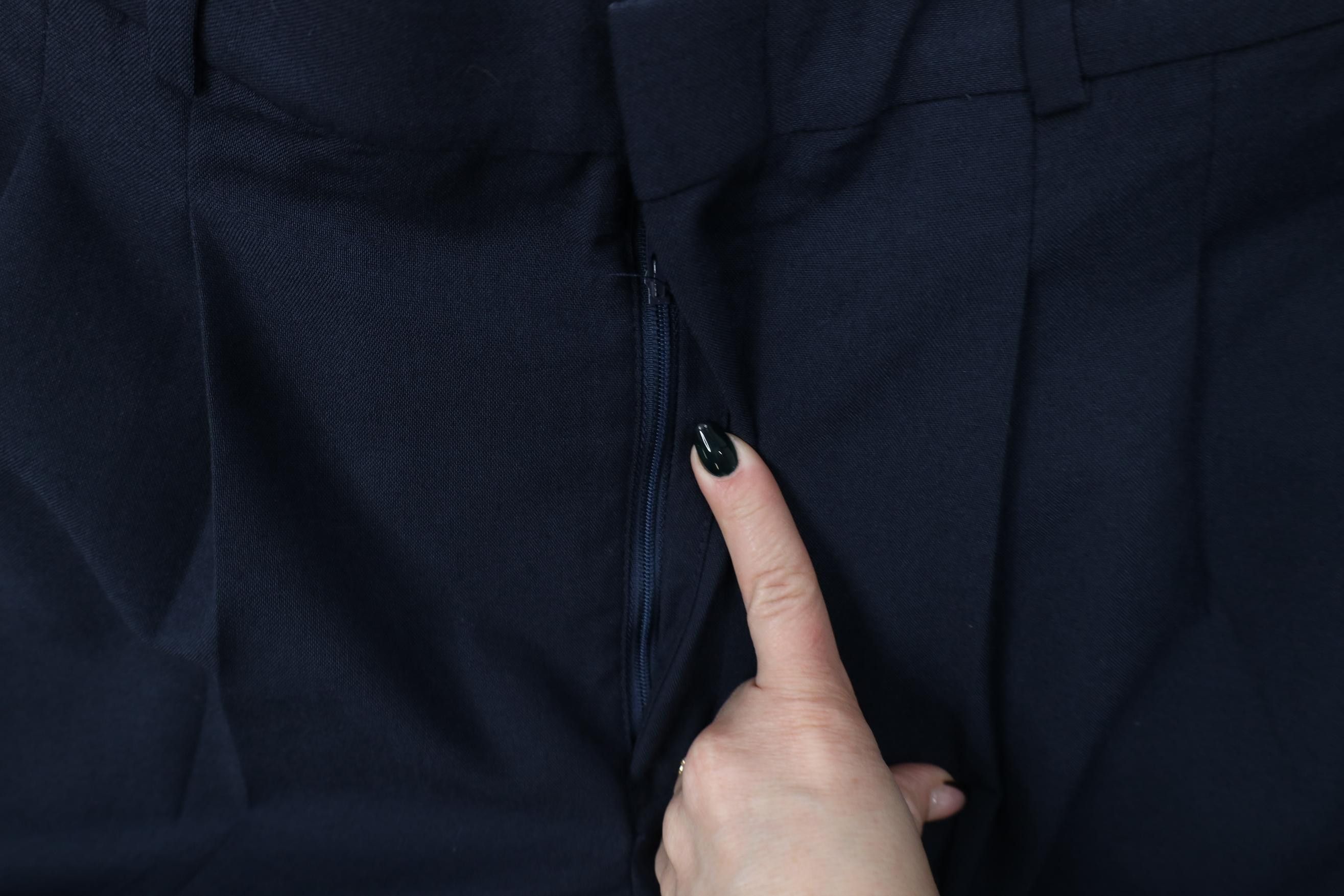 Vintage Vintage 90s Streetwear Knit Wide Leg Chino Pants Navy Blue Size US 36 / EU 52 - 6 Thumbnail