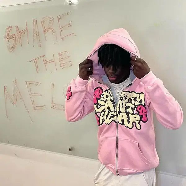 VIBE Harajuku style jacket sweatshirt Zip-up top Casual hoodies Size US M / EU 48-50 / 2 - 2 Thumbnail