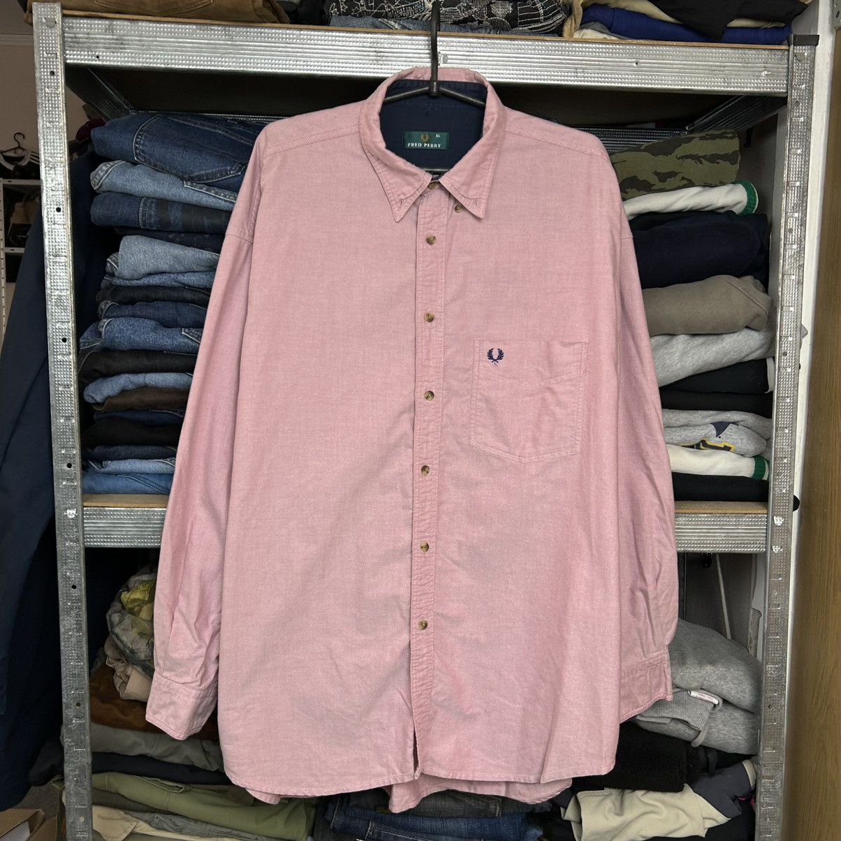 Fred Perry Vintage Fred Perry Small logo streetwear basic button shirt Size US XL / EU 56 / 4 - 1 Thumbnail