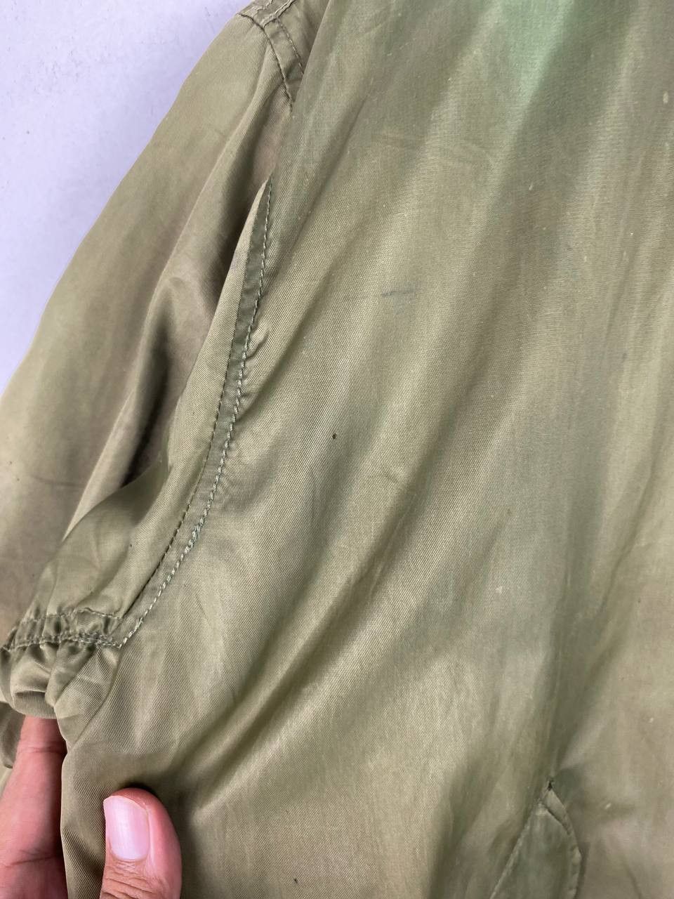 Japanese Brand vintage japanese brand thrashed bomber jacket Size US XXL / EU 58 / 5 - 5 Thumbnail