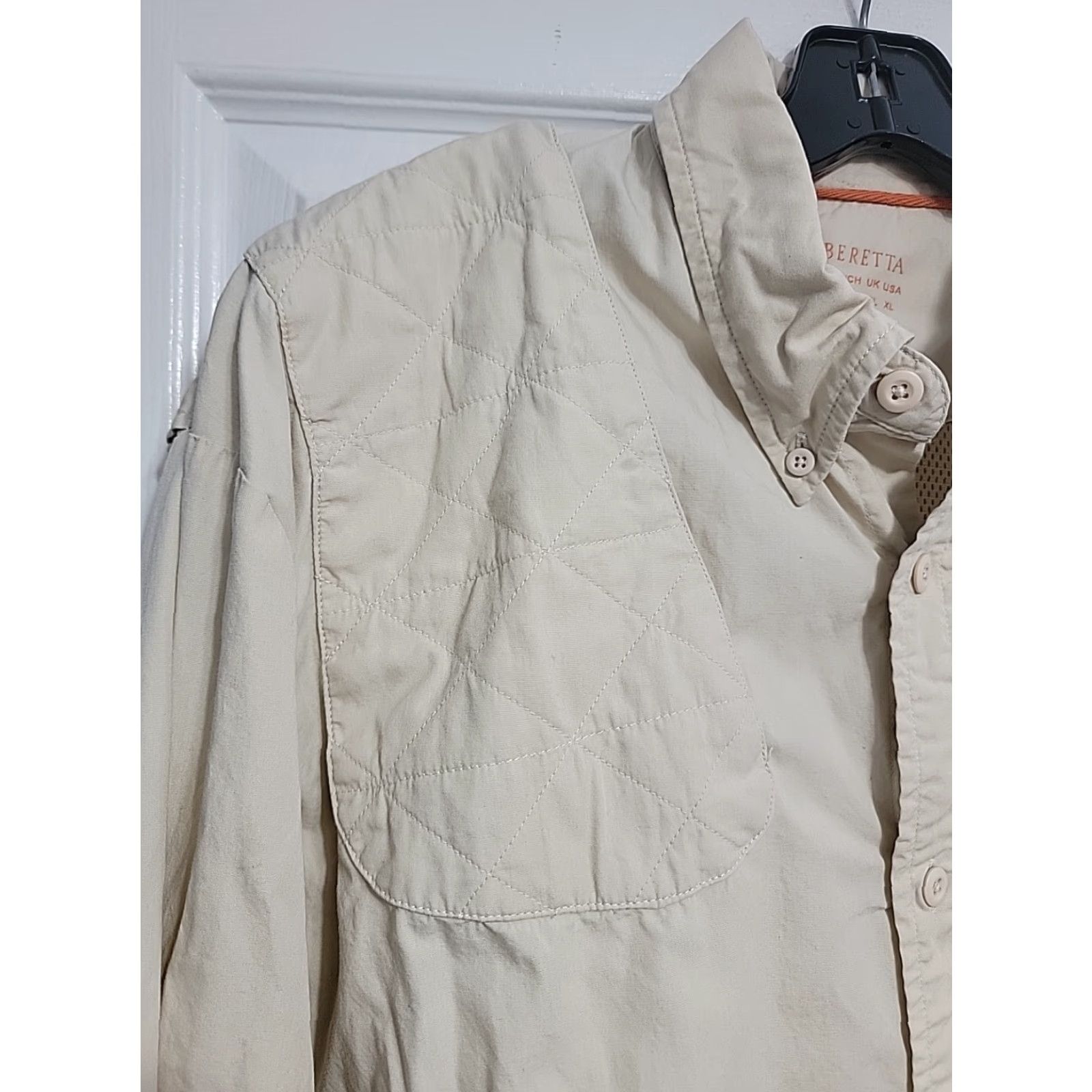 Vintage Beretta Shirt Mens 2XL Tan Button-Up Collared Outdoor Vintage Not Size US XXL / EU 58 / 5 - 3 Thumbnail