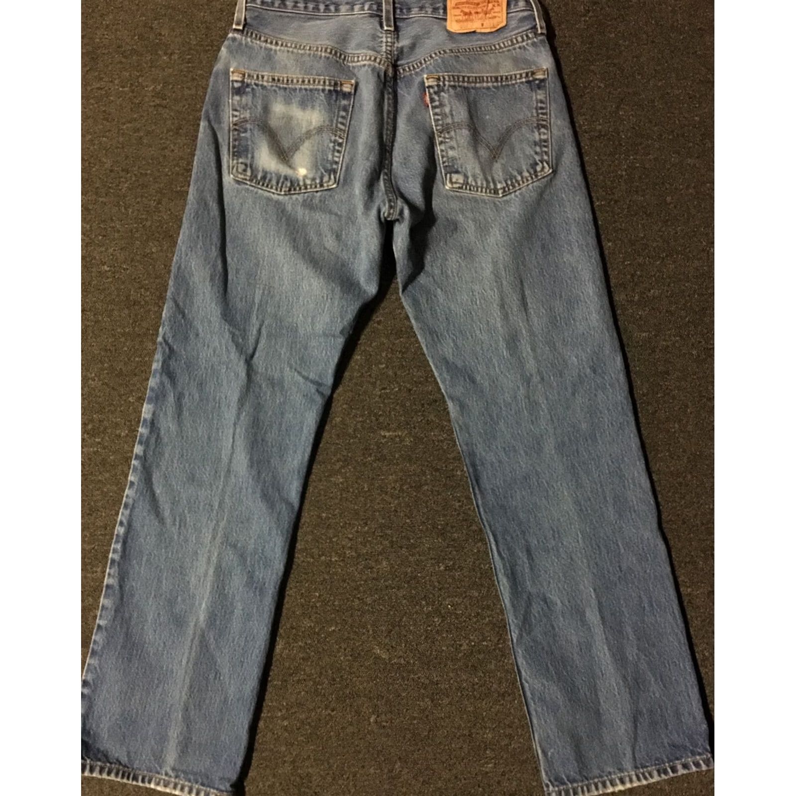 Levi's VINTAGE Levi's 501 Jeans Button Fly 31/31 90s Grunge Punk Biker Skate Mens Blue Denim Size US 31 - 2 Thumbnail