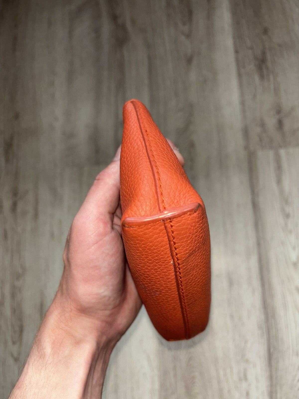 Burberry Burberry Orange Grain Leather Cosmetic Pouch – ROSCROM215CR Size ONE SIZE - 25 Thumbnail
