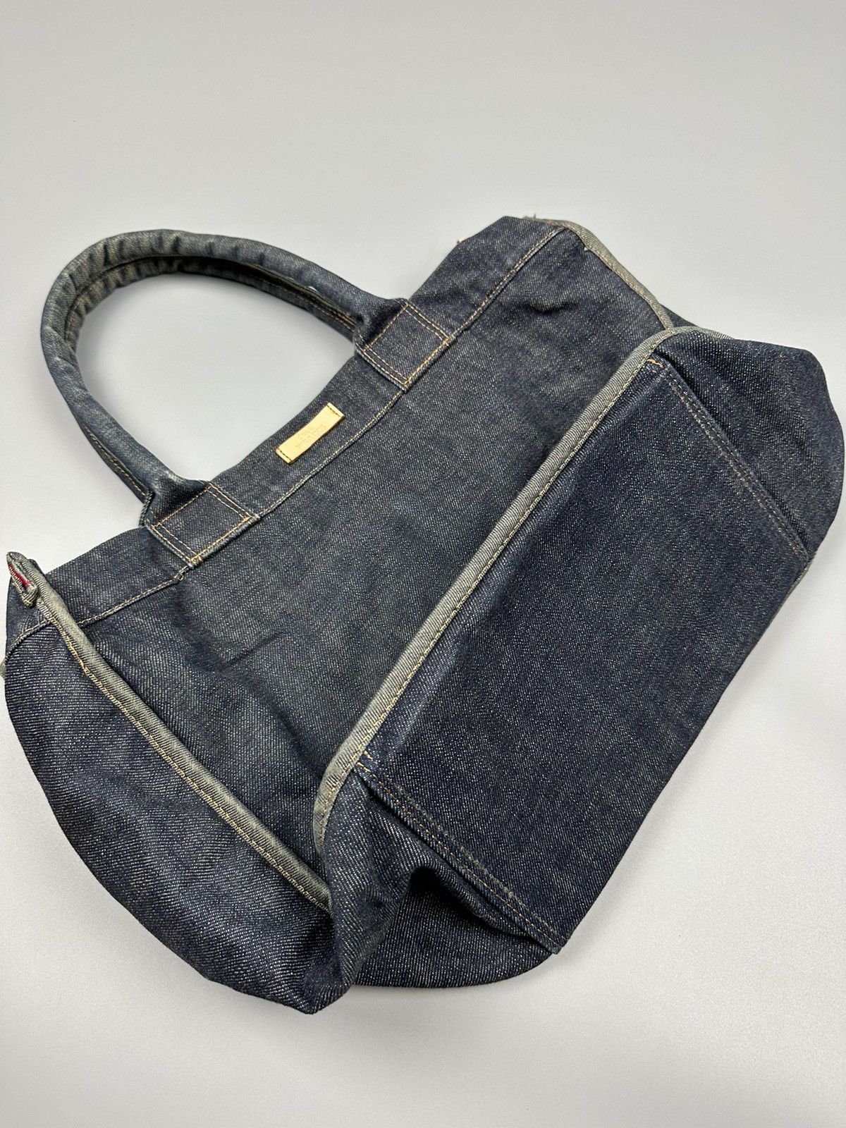 Y's × Yohji Yamamoto Vintage Y’saccs Doux Yohji Yamamoto Denim Tote Bag Size ONE SIZE - 2 Thumbnail
