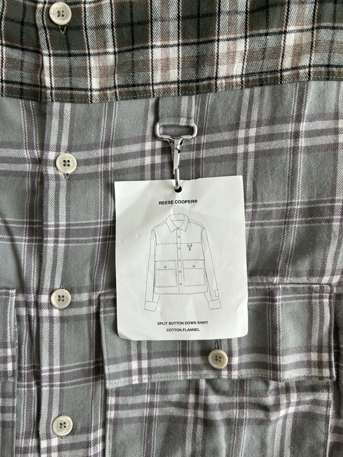 Reese Cooper Reese Cooper Cropped Split Flannel Shirt USA Size US XXL / EU 58 / 5 - 4 Thumbnail