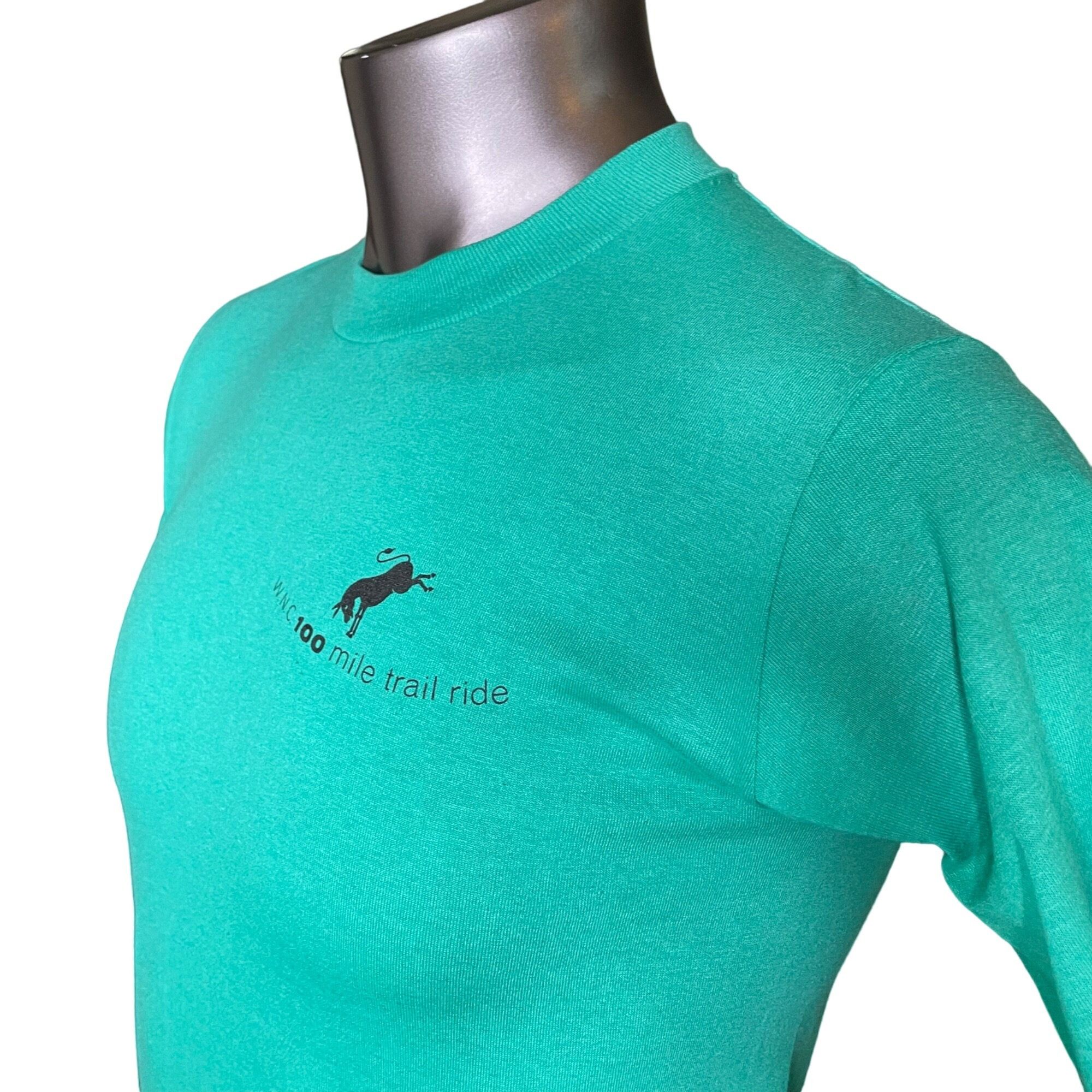 Other Mens T Shirt WNC 100 Mile Trail Ride Hoofprints Event Green Size US M / EU 48-50 / 2 - 5 Thumbnail