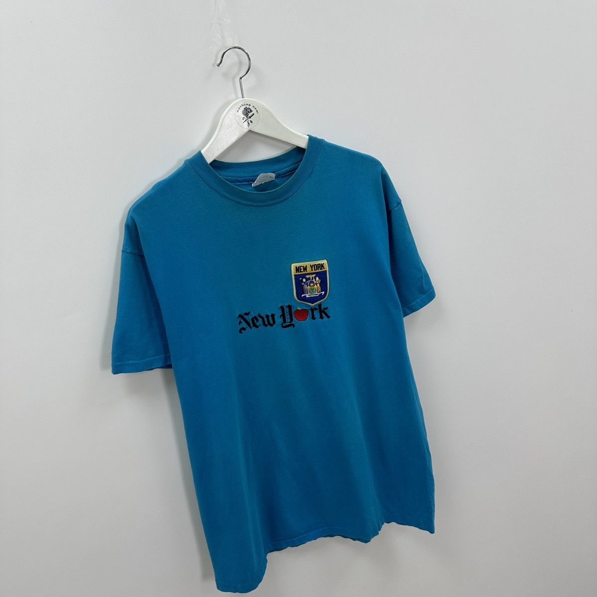 Vintage Vintage 90s New York Embroidered logo Hanes tee y2k single Size US XL / EU 56 / 4 - 3 Thumbnail