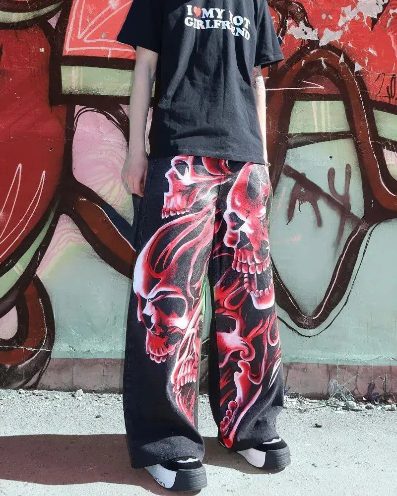 Japanese Brand Y2k Style Hip Hop Streetwear Anime Size US 32 / EU 48 - 4 Thumbnail