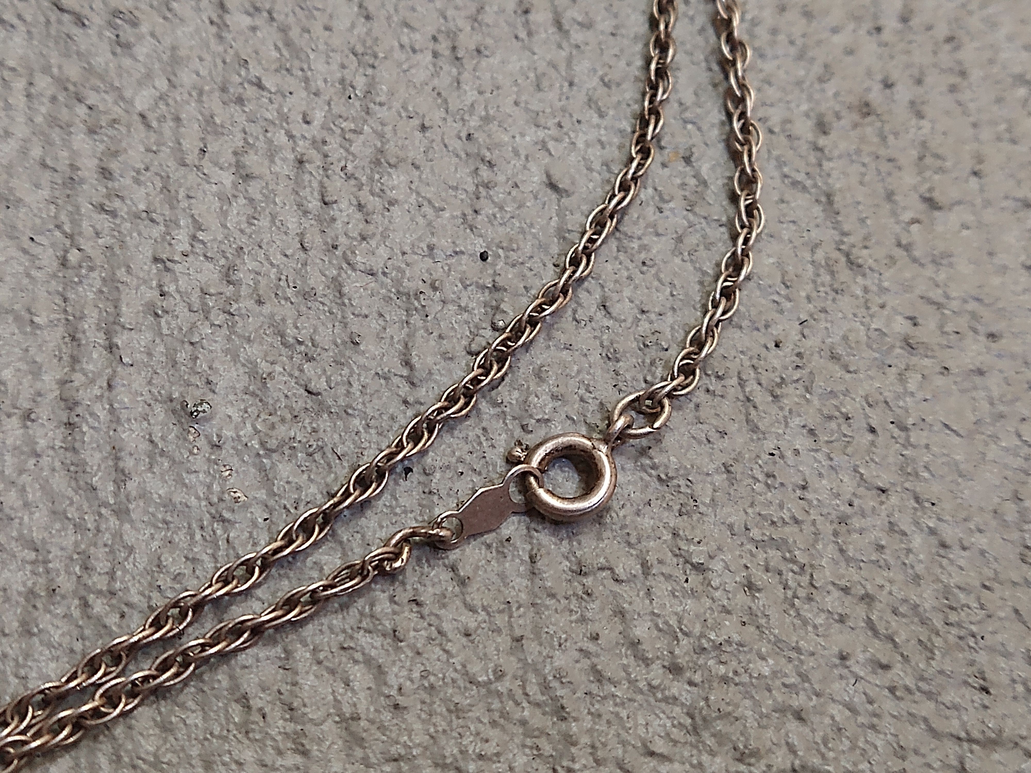 Jewelry Vintage Sterling Silver Necklace Oval Chain Link 21" Size ONE SIZE - 4 Thumbnail