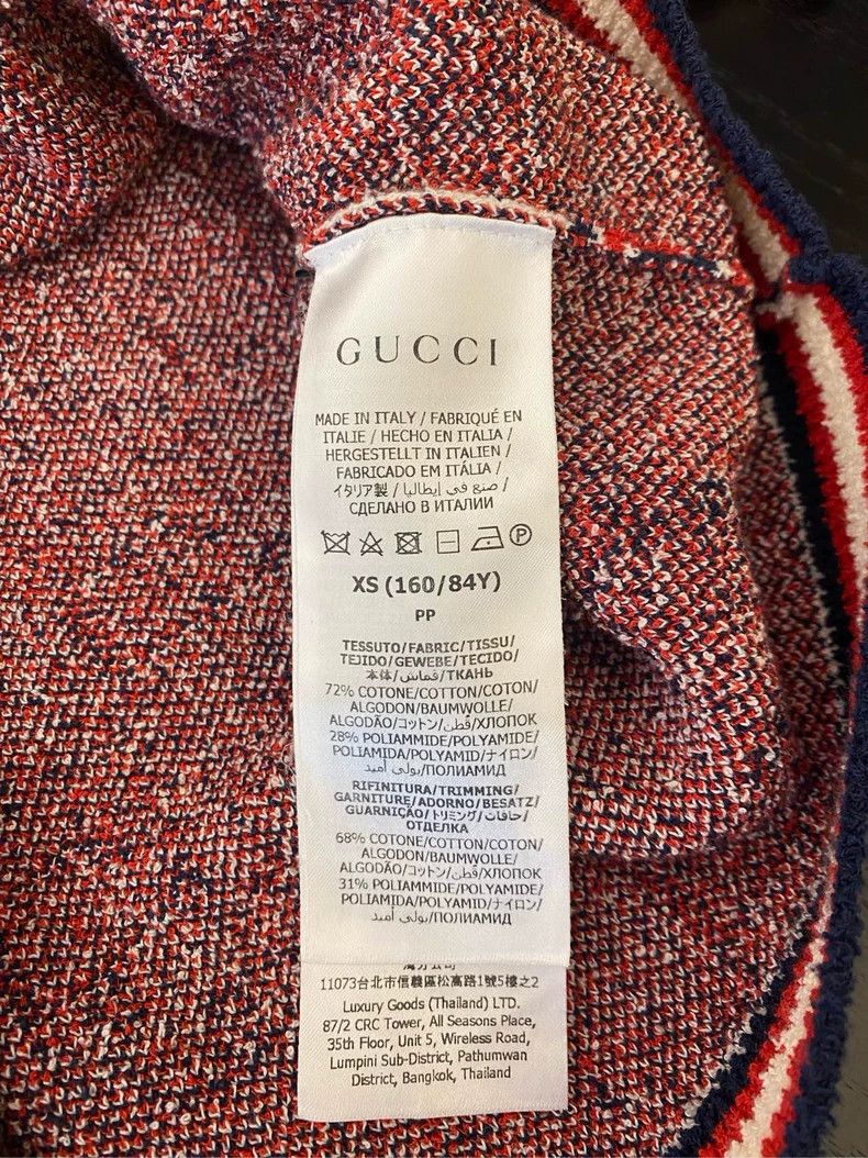 Gucci Gucci SS23 Full Logo jacquard knitted short-sleeved Polo sh Size XS / US 0-2 / IT 36-38 - 5 Thumbnail