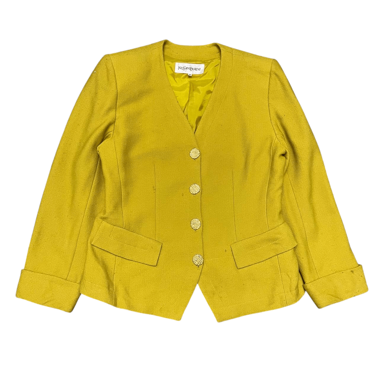 Yves Saint Laurent Vintage YSL Yves Saint Laurent Wool Jacket Size XS / US 0-2 / IT 36-38 - 1 Thumbnail