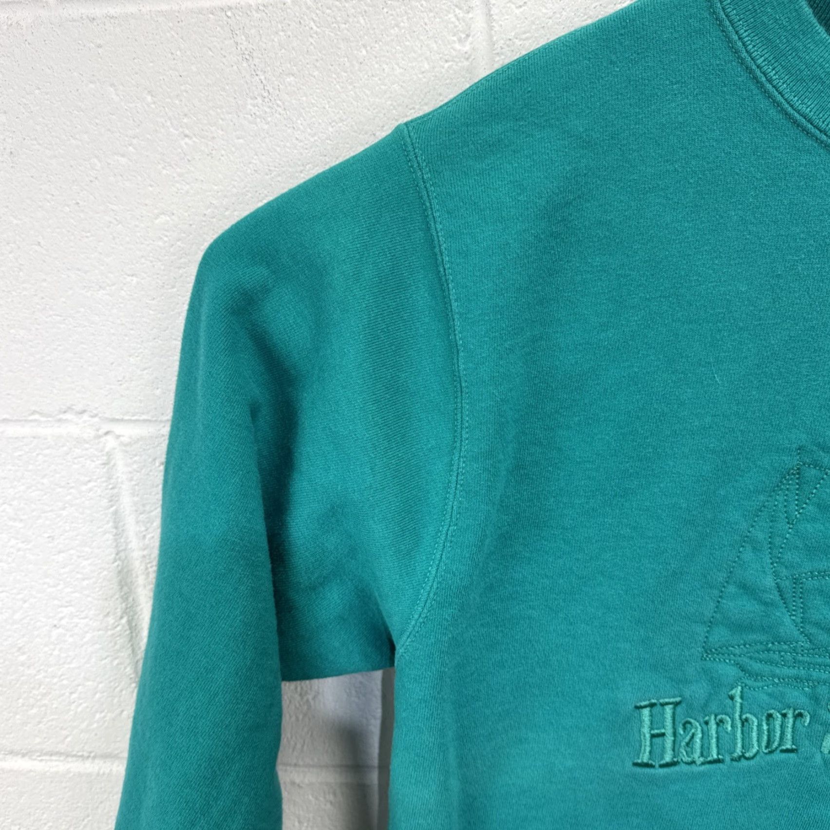 Champion VINTAGE Champion Sweatshirt Main Selling Point: Harbor Springs Michigan Green Teal Embroidered 90s Sweatshirt Men L Crew Neck Pullover All Seasons Size US L / EU 52-54 / 3 - 6 Thumbnail