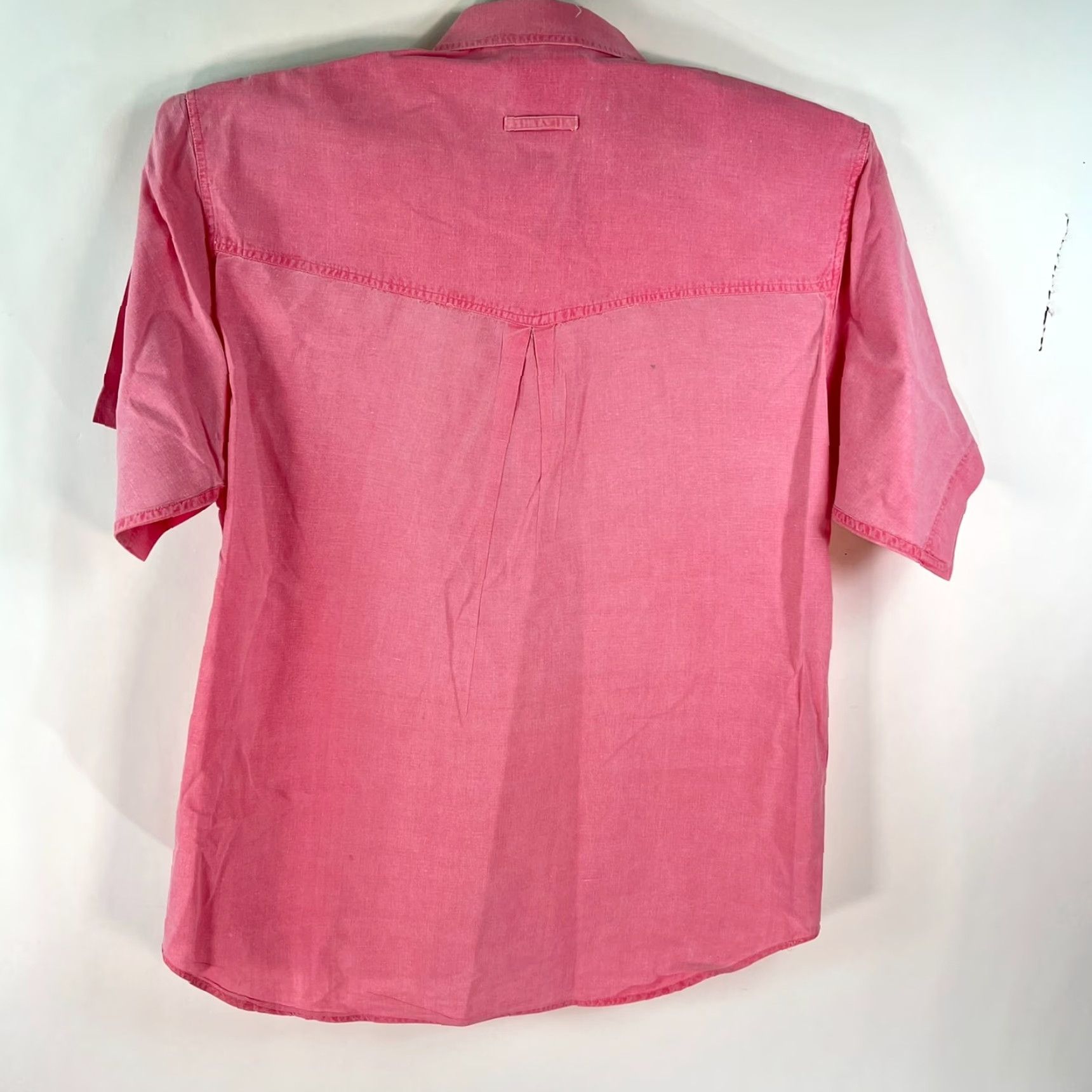 Pinko VINTAGE Cargo Button Shirt Mens XL Pink Heavyweight Cotton VTG Size US XL / EU 56 / 4 - 4 Thumbnail