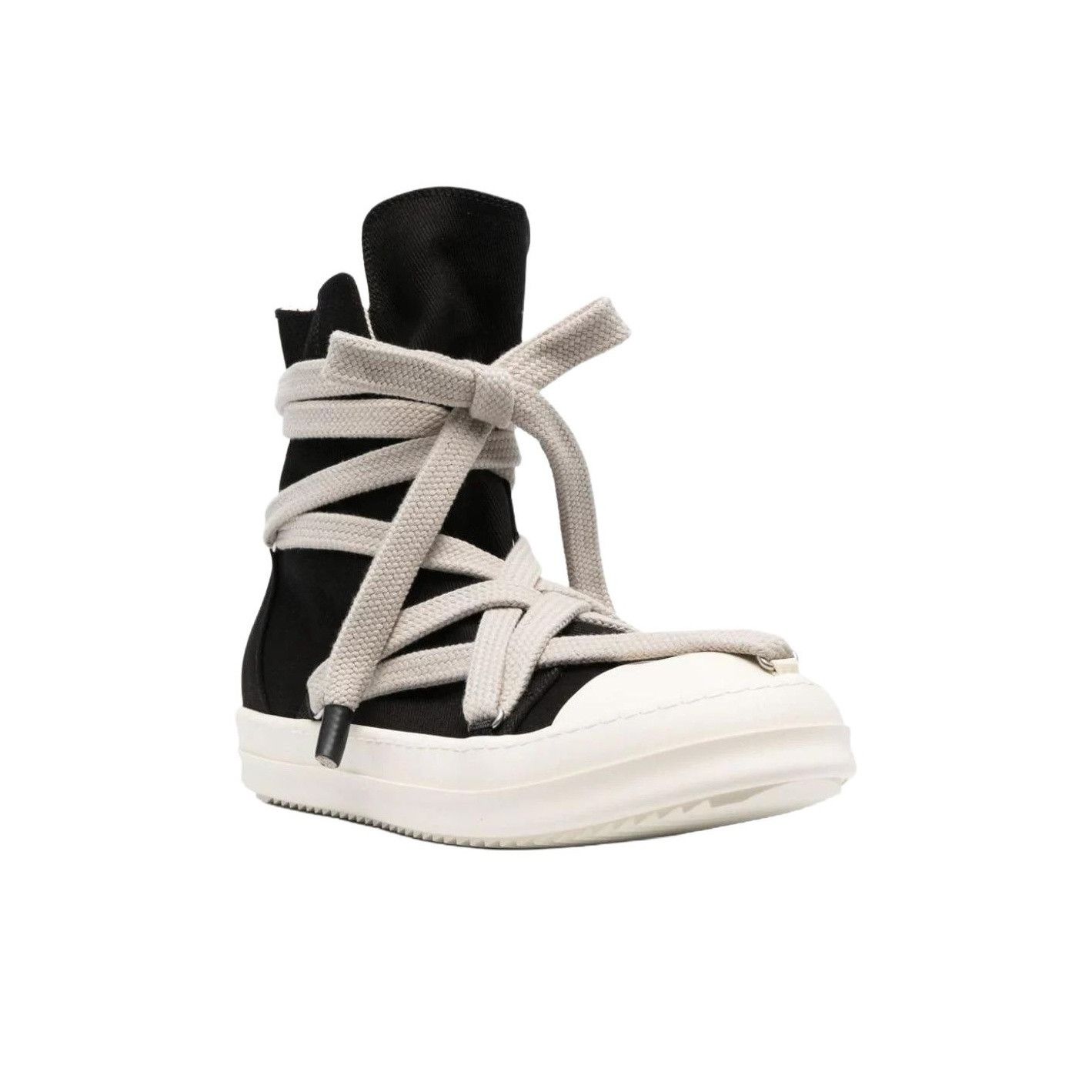 Rick Owens Rick Owens DRKSHDW Men's Black Denim High-Top Sneakers Size US 11 / EU 44 - 6 Thumbnail