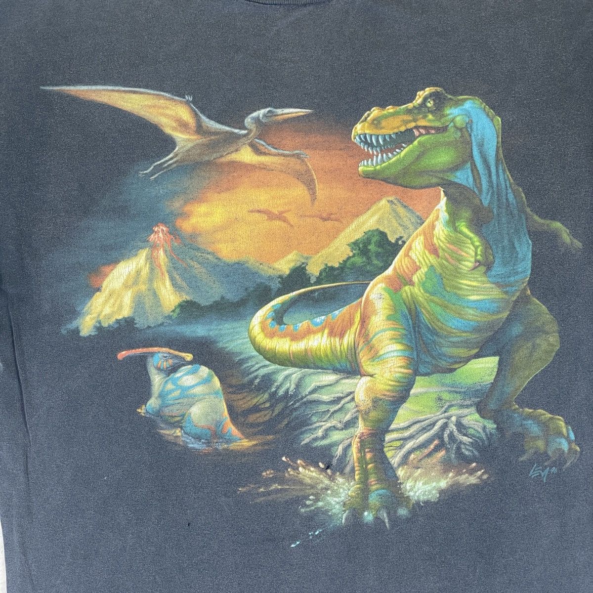 Vintage 🔥LAST PRICE🔥VTG Wild Gear T-Rex Dinosaur Tee Made In USA Size US L / EU 52-54 / 3 - 9 Thumbnail