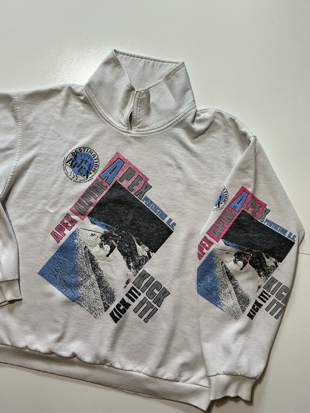 Vintage Vintage Apex Alpine Ski Snowboarding Penticion Sweatshirt Size US XL / EU 56 / 4 - 3 Thumbnail