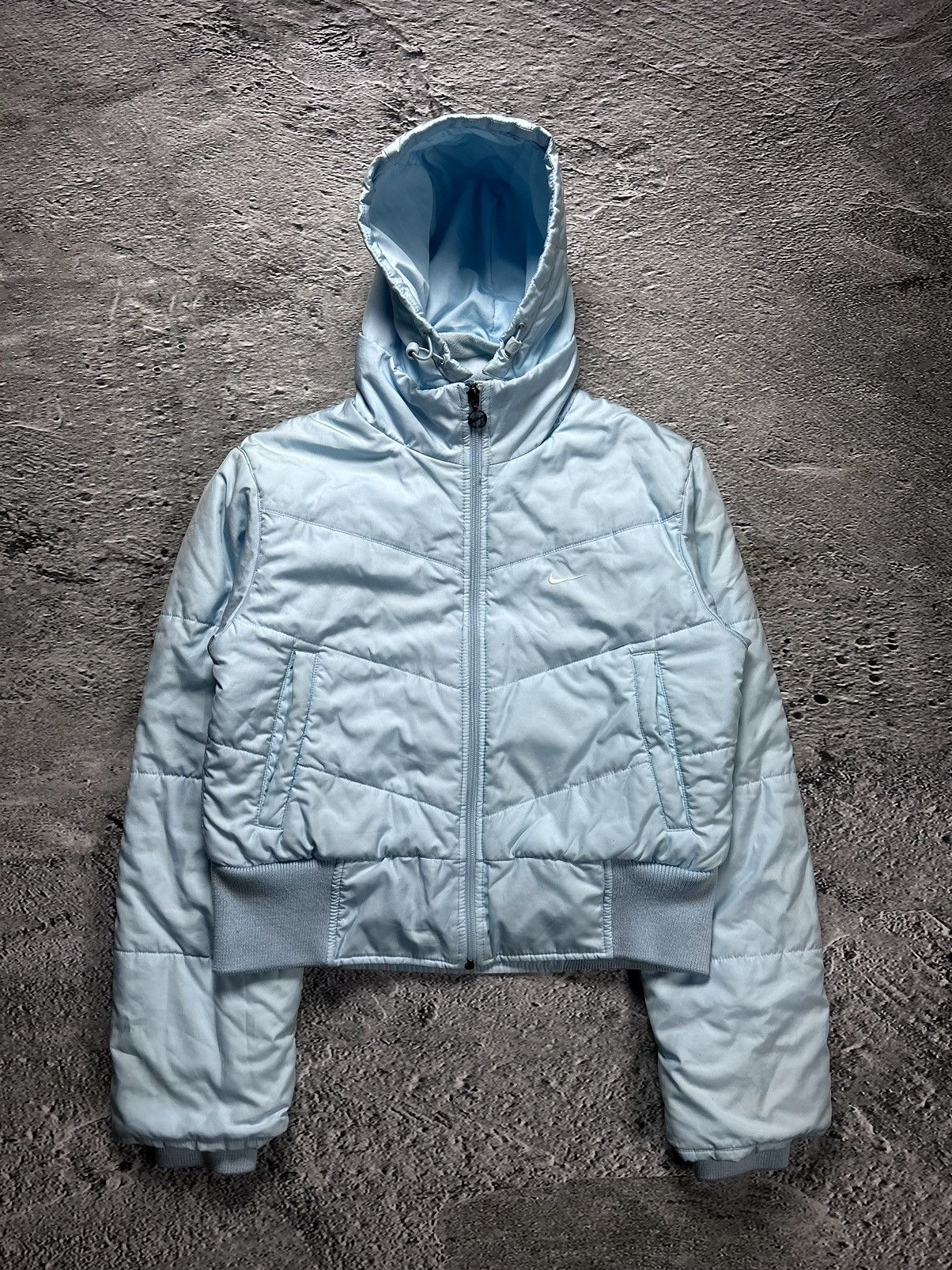 Nike × Vintage Nike padded jacket vintage baby blue Y2K puffer Size M / US 6-8 / IT 42-44 - 1 Thumbnail