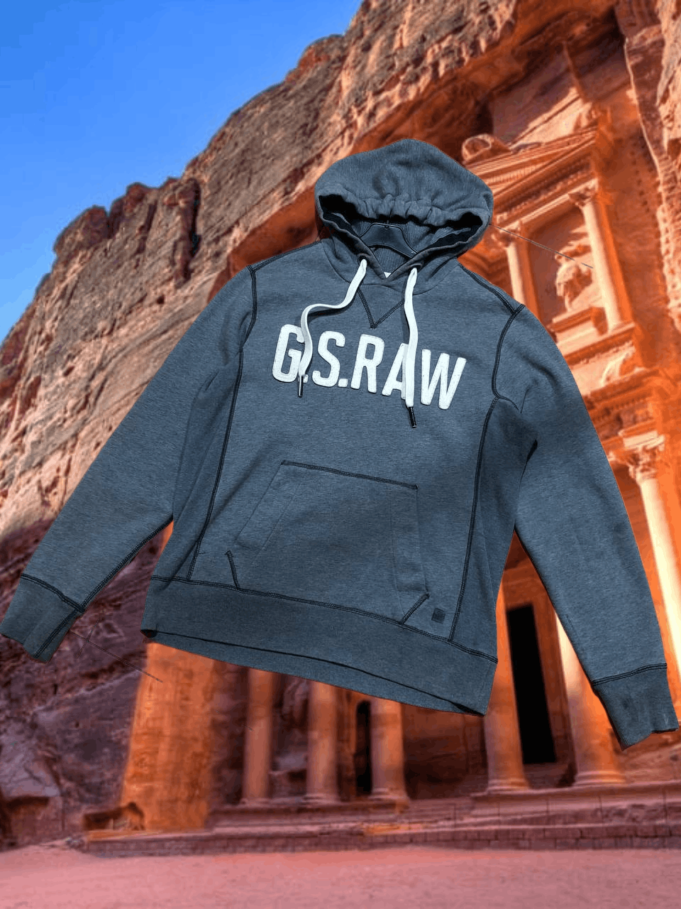 G-Star vintage streetwear G-Star Raw Sweatshirt big logo hoodie Size US M / EU 48-50 / 2 - 1 Thumbnail