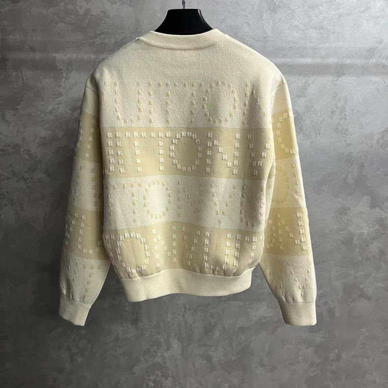 Louis Vuitton Louis Vuitton Beige Wide Stripe Pullover Long Sleeve sweat Size S / US 4 / IT 40 - 2 Thumbnail