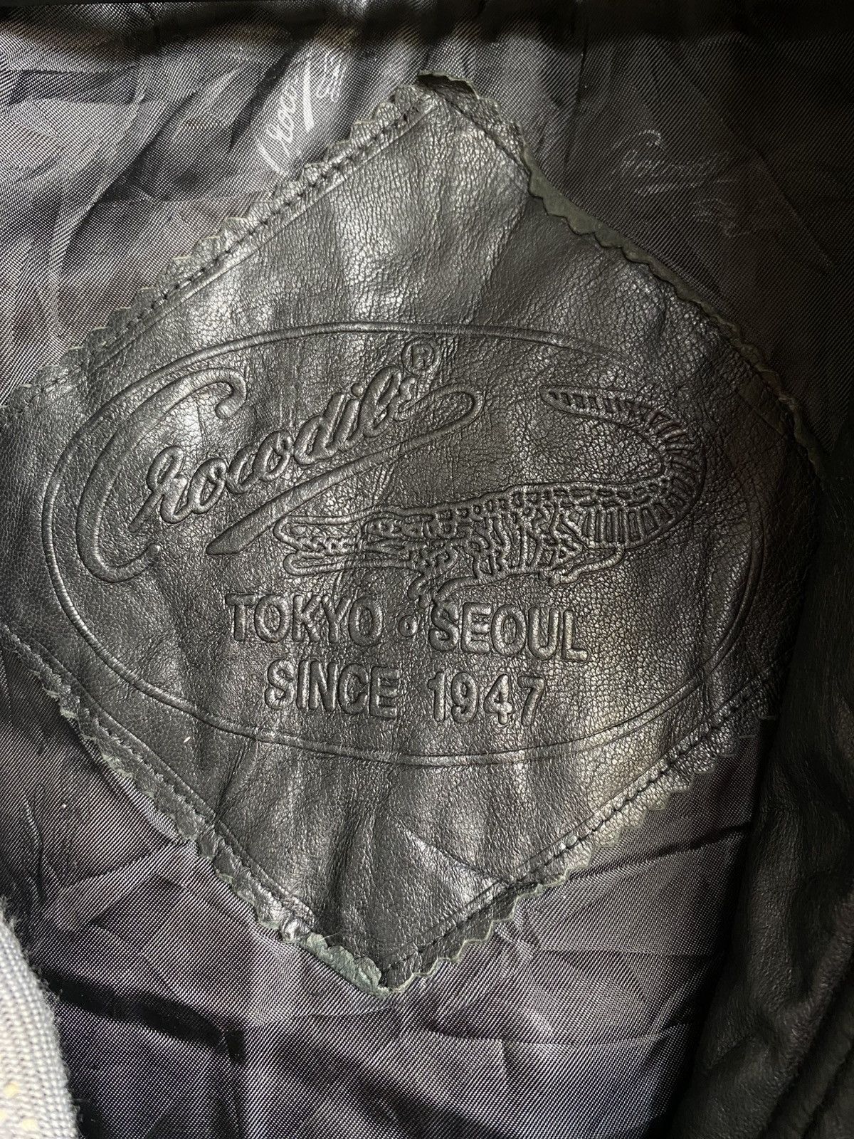 Japanese Brand Vintage Crocodile Leather Jacket Black Genuine Leather Coat Size US L / EU 52-54 / 3 - 9 Thumbnail